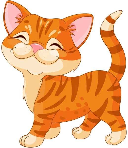 Lindo gatito — Vector de stock