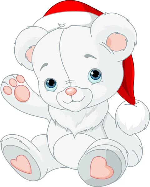 Kerstmis teddy bear — Stockvector