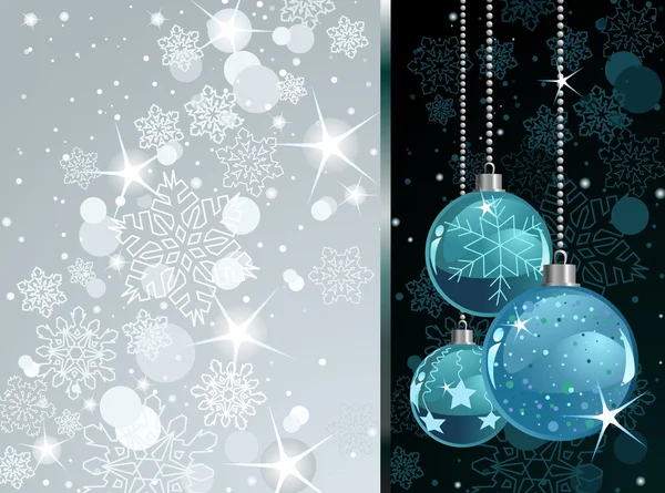 Boules de Noël fond — Image vectorielle