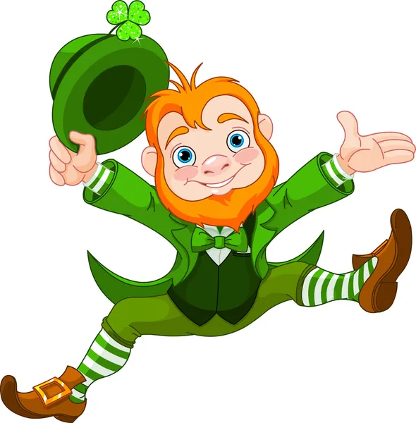 Happy Leprechaun — Stock Vector