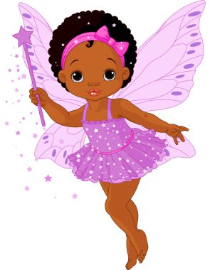 Cute little baby fairy clipart