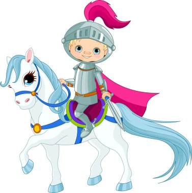 Knight on horse clipart