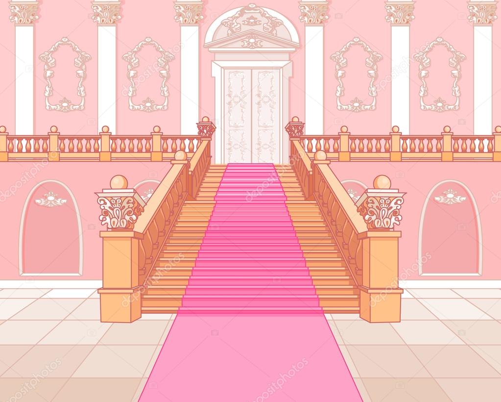 Luxury staircase in palace