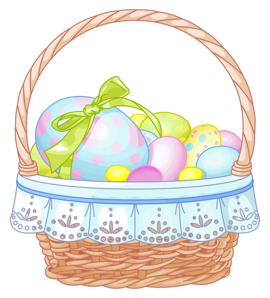 Easter basket — Stockvector