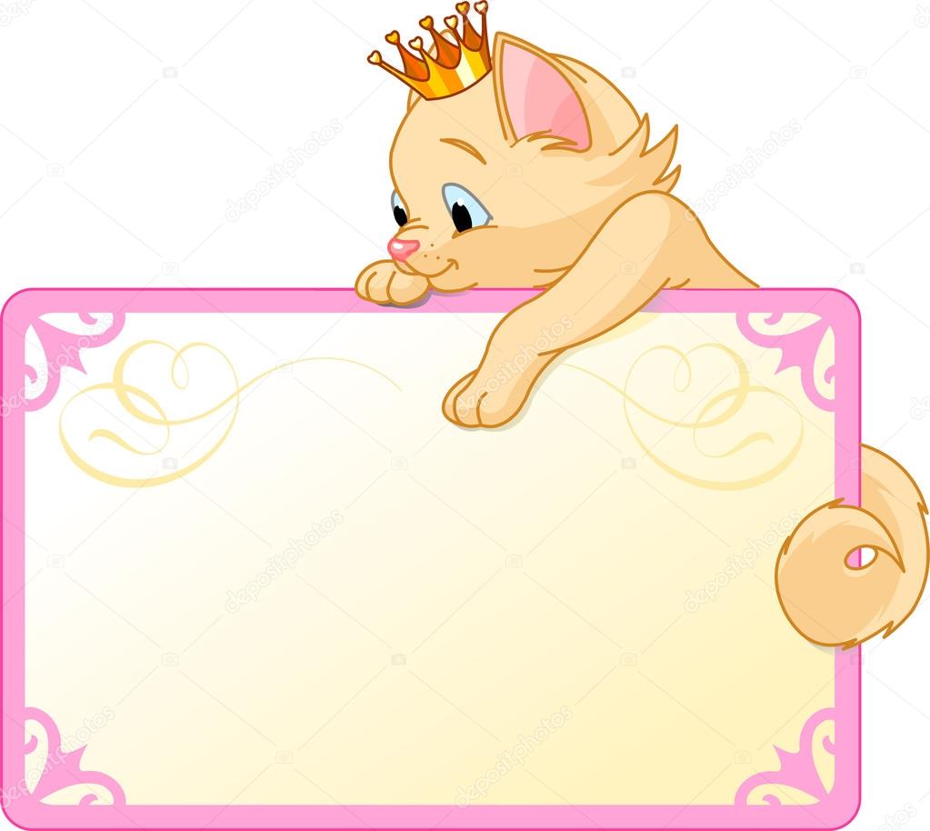 Cat Princess Placard