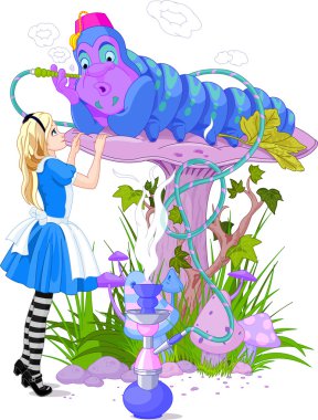 Alice ve mavi bir tırtıl