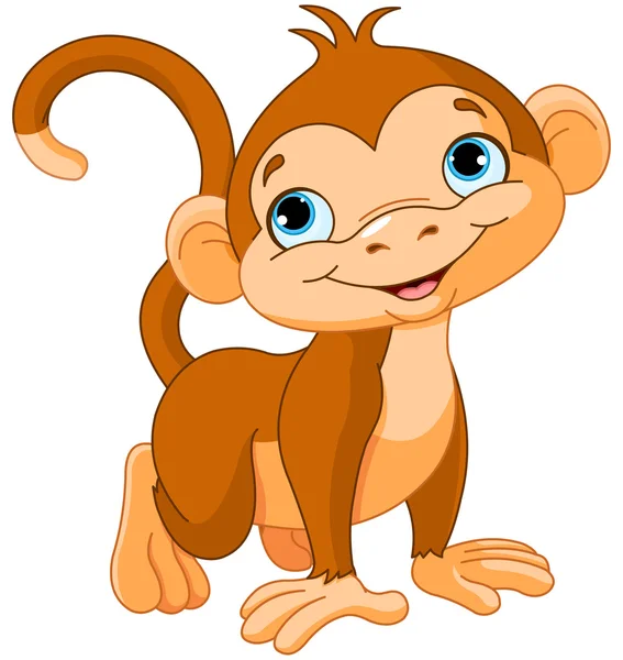 Dětská opice — Stockový vektor