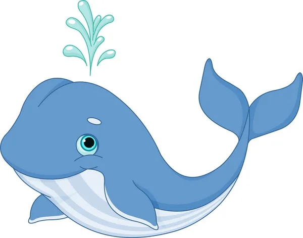 Whale Cartoon — Stock Vector