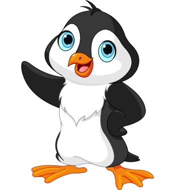 karikatür penguen