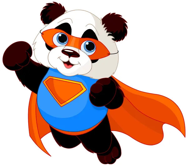 Super Panda Royalty Free Stock Illustrations