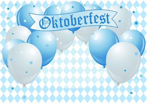 オクトーバーフェストのお祝いの風船 — ストックベクタ