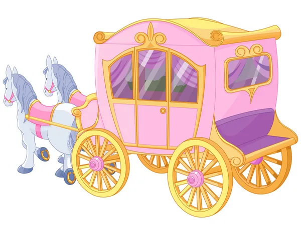 Chariot princesse — Image vectorielle