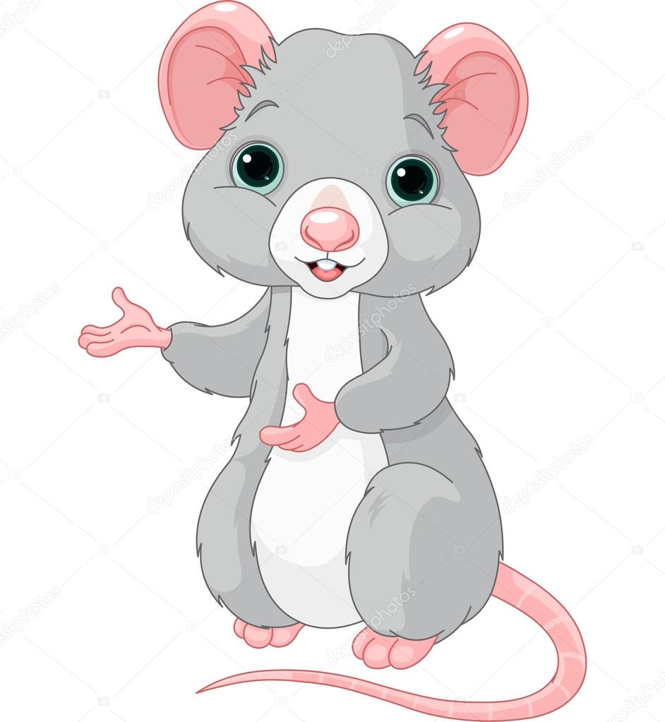 Cute Cartoon Rat