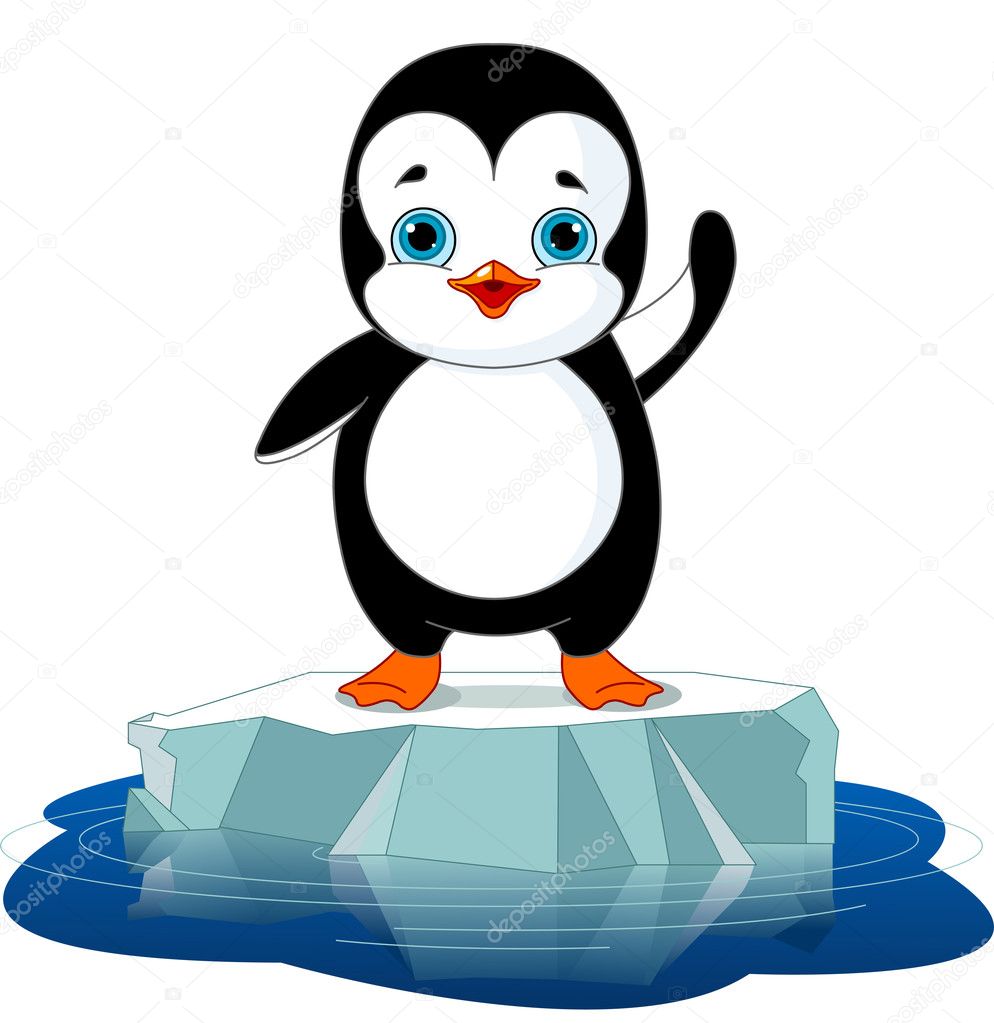 Penguin on Ice Stock Vector Image by ©Dazdraperma #35304733 Penguin on Ice Stock Vector Image by ©Dazdraperma #35304733