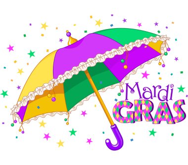 Mardi gras şemsiye