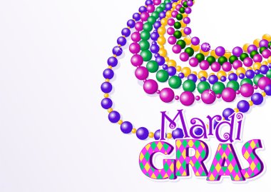 Mardi gras boncuk arka plan