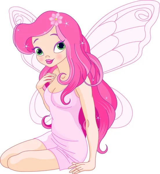 Beautiful fairy — Stock Vector