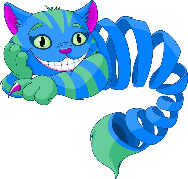 Verdwijnende Cheshire Cat — Stockvector