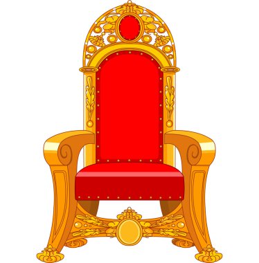 Old antique armchair clipart