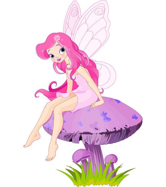 Fairy on the Mushroom