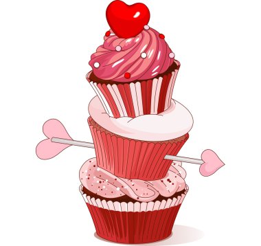 Sevgililer cupcakes