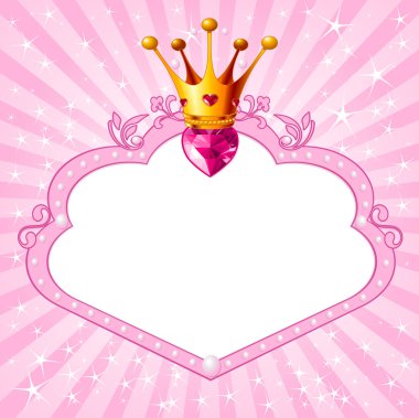 Prenses pembe çerçeve