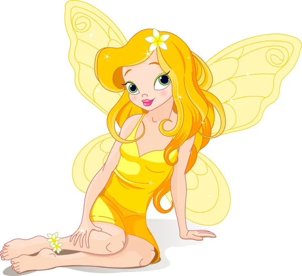 Beautiful fairy — Stock Vector