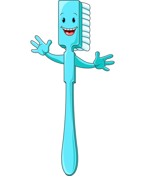 Personaje del cepillo de dientes de dibujos animados — Archivo Imágenes Vectoriales
