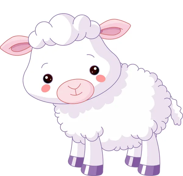 Farm animals. Lamb — Stock Vector