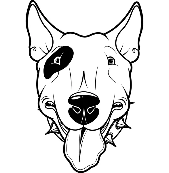 Bull Terrier - Stock Vector. 