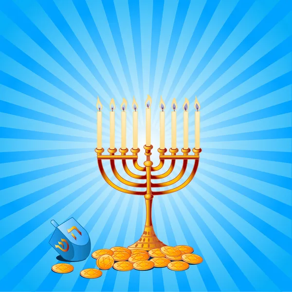 Hanukkah fundo —  Vetores de Stock