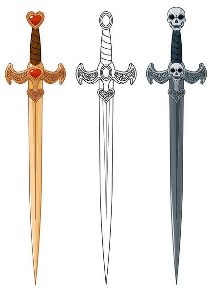 Three swords