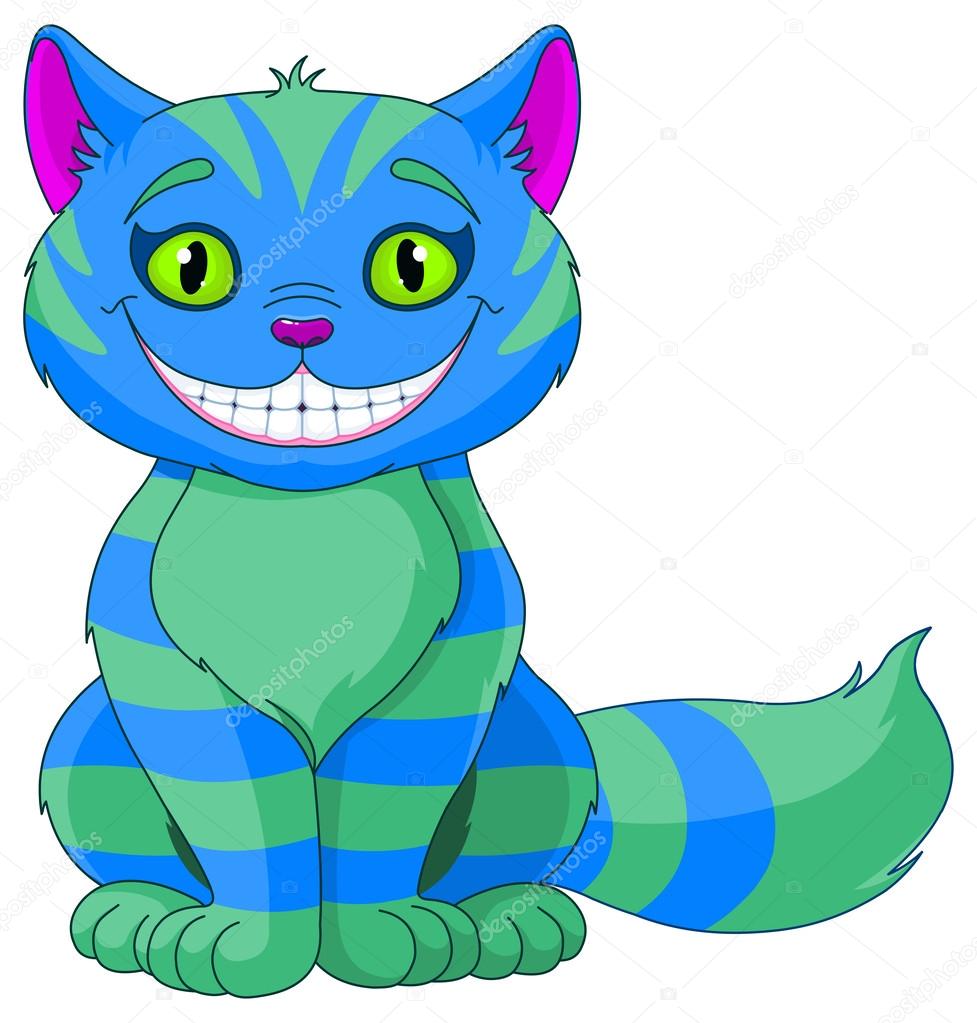 Gato de Cheshire Vector de stock #49220475 de ©Dazdraperma, image size:977x1023