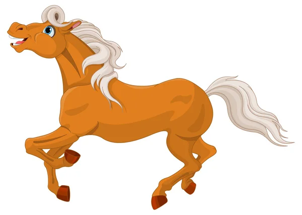 Illustration of  cute spirited horse — Stock Vector