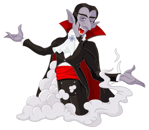 Illustratie van heel schattig vampier — Stockvector