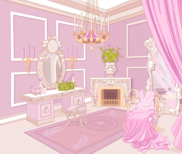 Prinses kleedkamer — Stockvector
