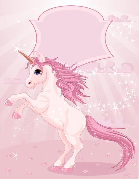 Magic unicorn — Stock Vector