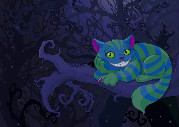 Cheshire cat — Stockový vektor