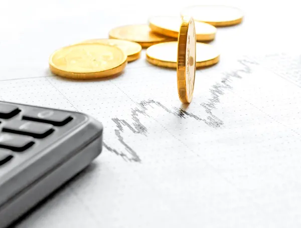 Prediction of the financial market. — Stock Photo, Image