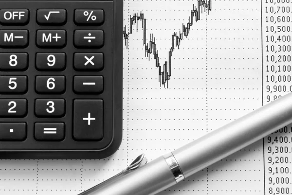 Analysis of the financial market (2). — Stock Photo, Image