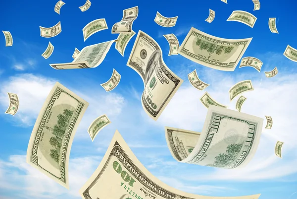Money in sky. — Stock Photo, Image