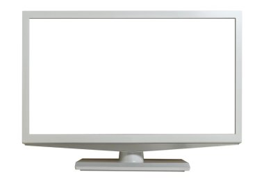 bilgisayar monitöründe boş ekran, kaydedilen kontür ile.