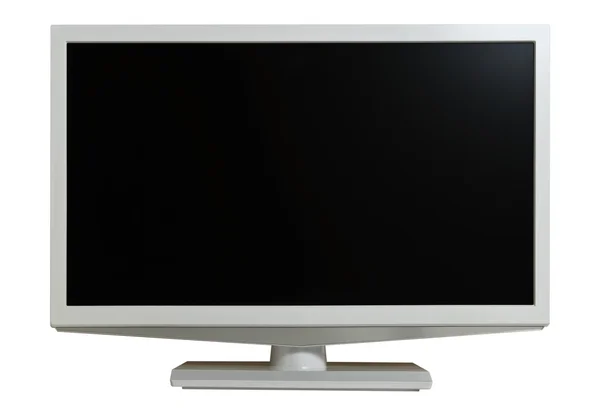 Monitor with a black screen, isolated, contours saved. — Stock Photo, Image