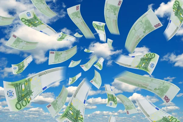 Money in the sky. — Stock Photo, Image
