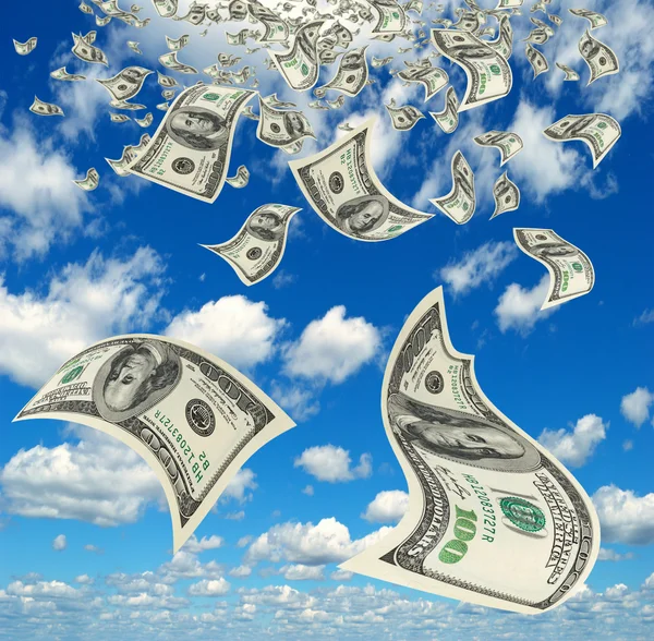 Money in the sky. — Stock Photo, Image