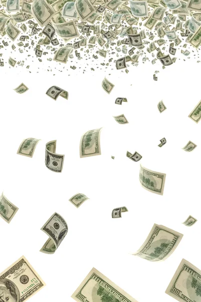 Money in the air, vertical composition. — Stock Photo, Image