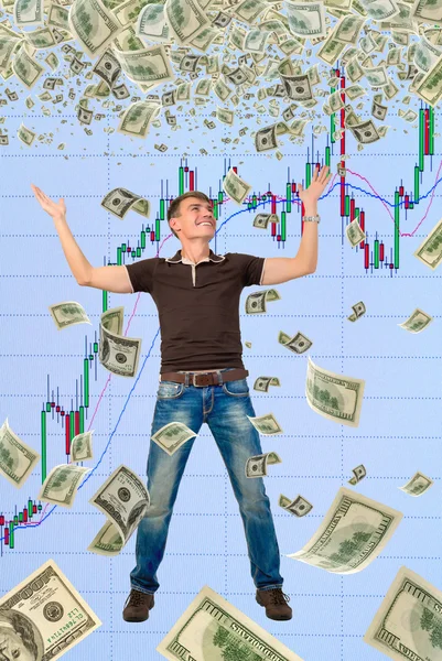 Happy trader. — Stock Photo, Image