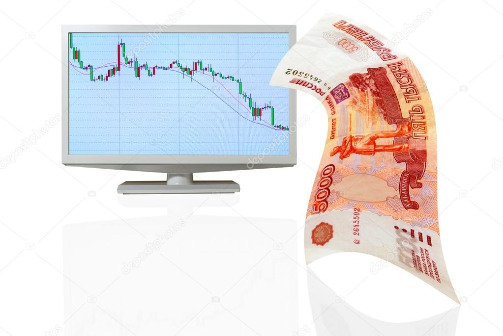 Depreciation of the ruble exchange trading.