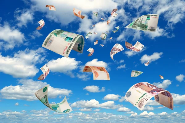 Money in the sky. — Stock Photo, Image