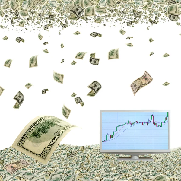 Appreciation of the dollar. — Stock Photo, Image